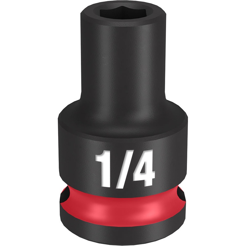 MILWAUKEE SHOCKWAVE Impact Duty 3/8 Drive 1/4 Standard 6 Point Socket