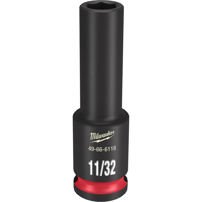MILWAUKEE SHOCKWAVE Impact Duty 3/8 Drive 11/32 Deep 6 Point Socket