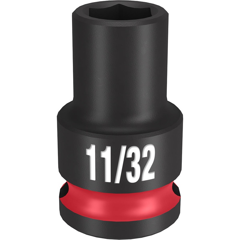 MILWAUKEE SHOCKWAVE Impact Duty 3/8 Drive 11/32 Standard 6 Point Socket