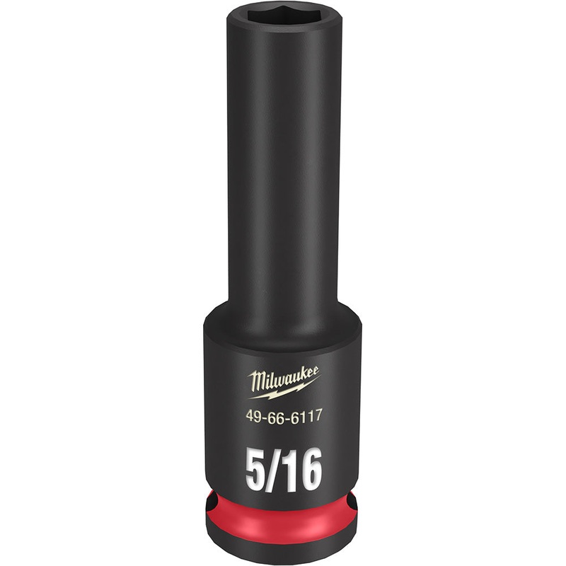 MILWAUKEE SHOCKWAVE Impact Duty 3/8 Drive 5/16 Deep 6 Point Socket