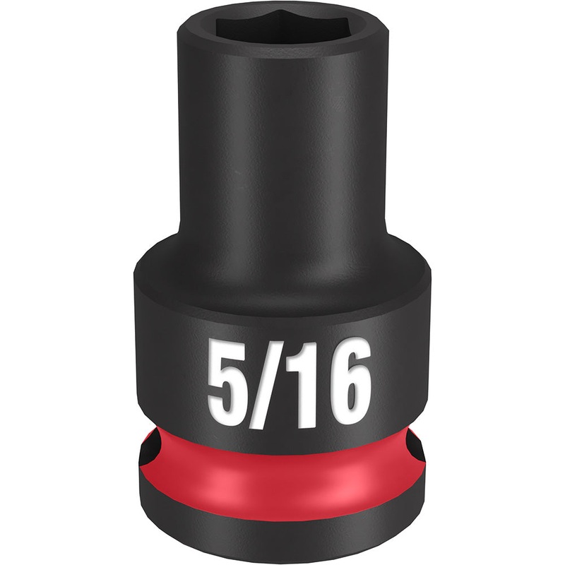 MILWAUKEE SHOCKWAVE Impact Duty 3/8 Drive 5/16 Standard 6 Point Socket