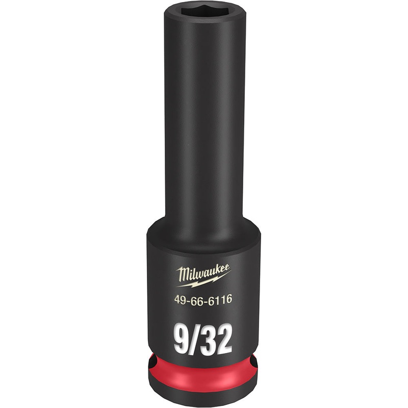 MILWAUKEE SHOCKWAVE Impact Duty 3/8 Drive 9/32 Deep 6 Point Socket