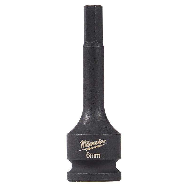 MILWAUKEE Shockwave Lineman’s 3/8 Drive -6mm Hex Bit Socket