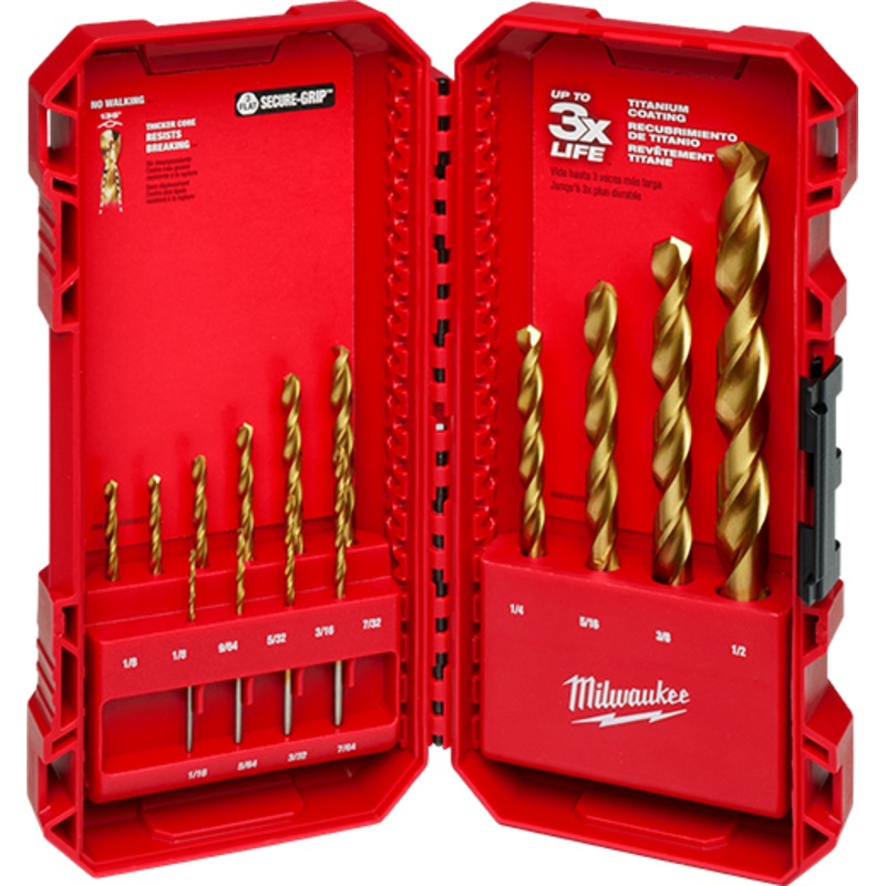 MILWAUKEE 14 PC. THUNDERBOLT Titanium Drill Bit Set