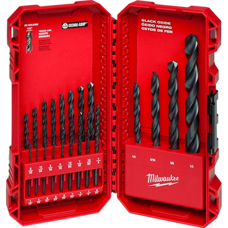 MILWAUKEE 21 PC. THUNDERBOLT Black Oxide Drill Bit Set