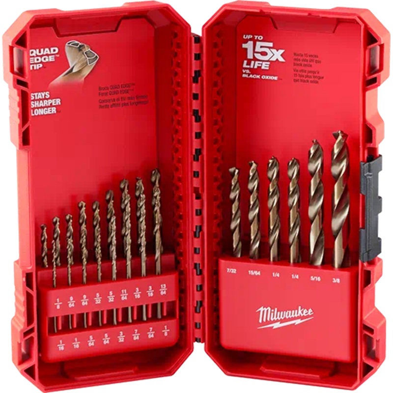 MILWAUKEE 23 PC. RED HELIX Cobalt Drill Bit Set