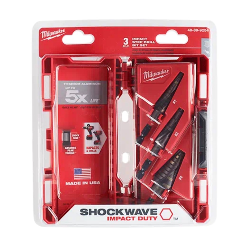 MILWAUKEE 3 PC. SHOCKWAVE IMPACT DUTY Kit (#1, #2, #4)