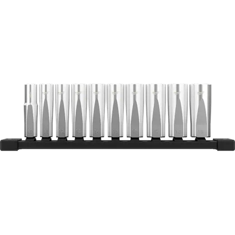 MILWAUKEE 10 PC. 3/8 Deep Well Sockets w/ FOUR FLAT Sides – Metric