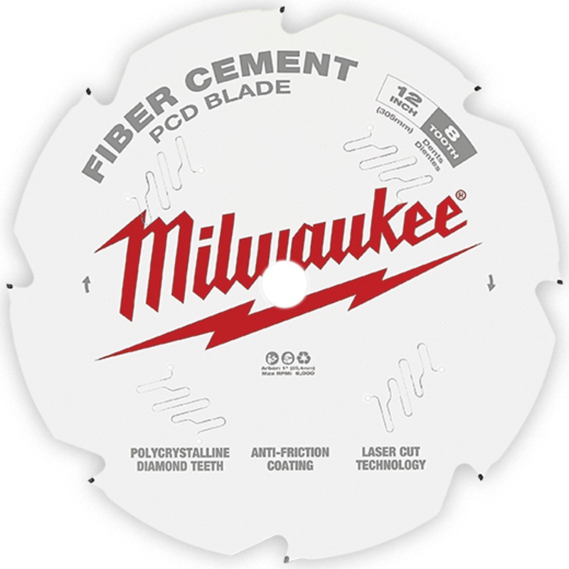 MILWAUKEE 12 8T Circular Saw Fiber Cement Blade
