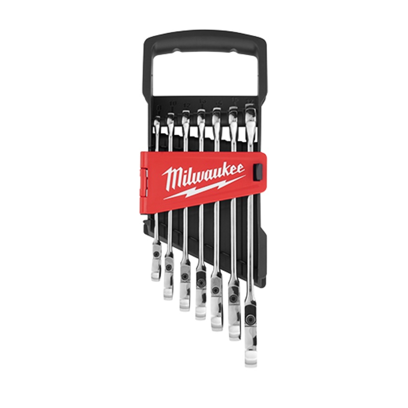 MILWAUKEE 7 PC. Flex Head Ratcheting Combination Wrench – Metric