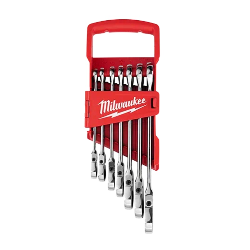 MILWAUKEE 7 PC. Flex Head Ratcheting Combination Wrench – SAE