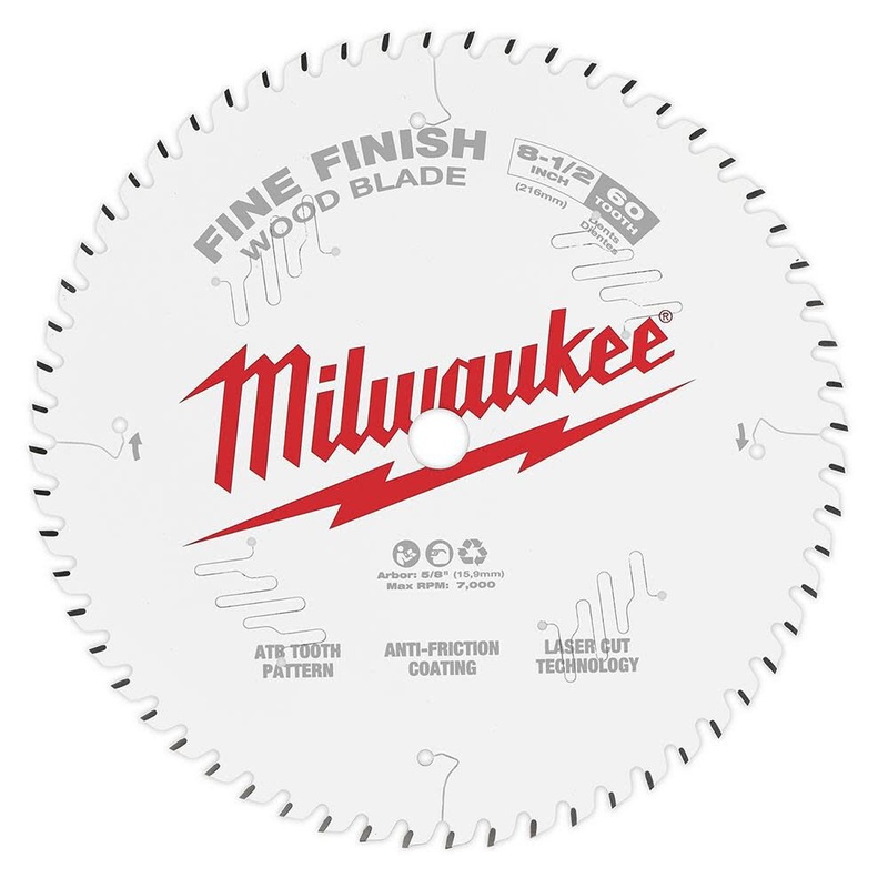 MILWAUKEE 8-1/2 60T Circular Saw Wood Cutting Blade