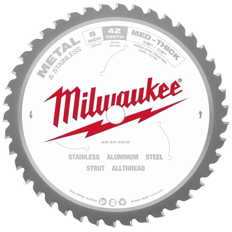 MILWAUKEE 8 42T Circular Saw Metal Cutting Blade