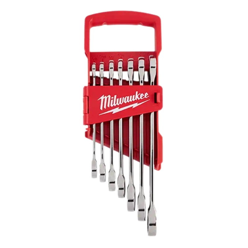 MILWAUKEE 7 PC. Ratcheting Combination Wrench Set – SAE